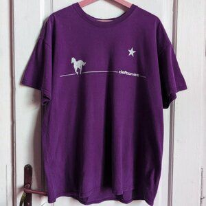 Deftones White Pony Tour Retro Y2K Unisex TShirt, Deftones band shirt tee purple